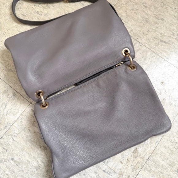 Marc by MARC JACOBS Light Grey Leather + Suede Shoulder/Crossbody Handbag - Picture 8 of 15